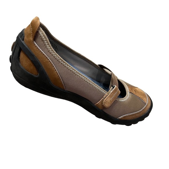 Women's Privo by Clarks Comfortable Boat Or River Shoes Sz 8.5 Tan and Black - Picture 8 of 10